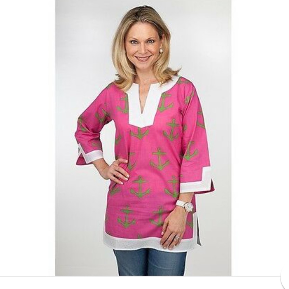 Top it off Anchor printed tunic S/M